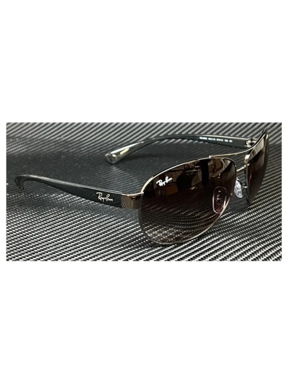 New Ray Ban Men  Gunmetal Sunglasses  67- 13- 130